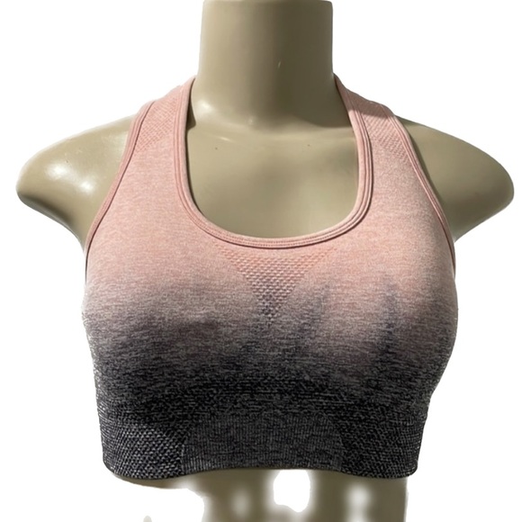 Gymshark// pink and grey ombré sports bra small - Picture 1 of 6